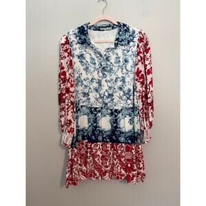 Alice and Olivia Paisley Tiered Dress